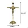 Cross Crucifix Wall Statue Figurine Tabletop Prayer Standing with