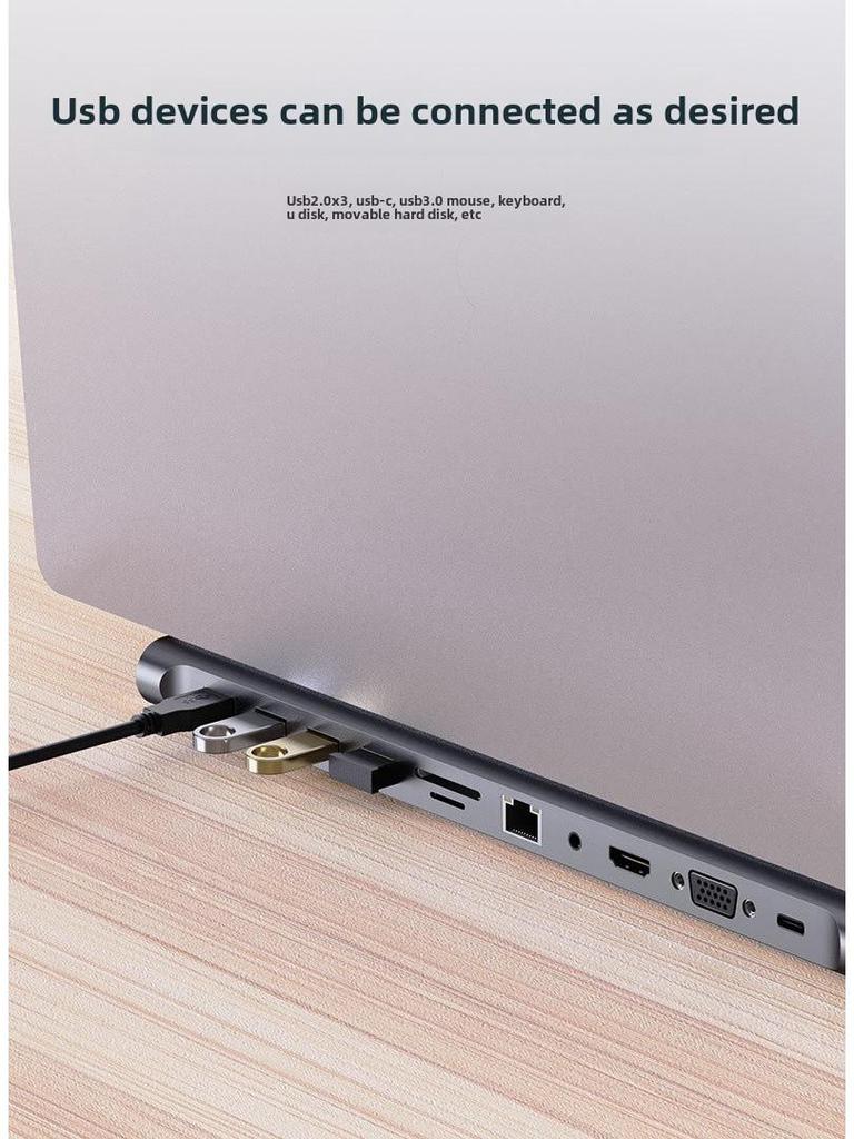 11-in-1-USB-C-Erweiterungsdock für MacBook-, Apple- und Huawei-Laptops