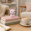 Cartoon Animal Ornament, Rabbit Fox Bear Shape Desk Ornament, Mini Size Desktop Decoration for Home Office