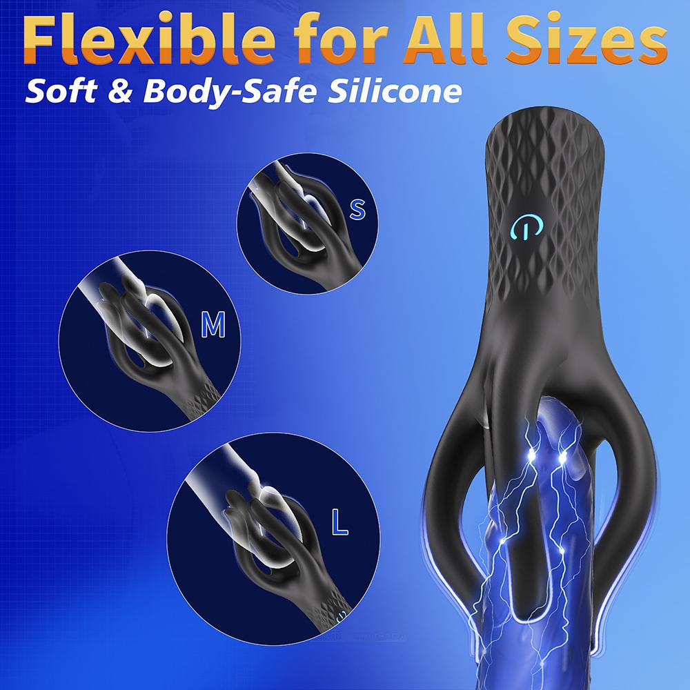 10 Speed Vibrating Glans Trainer Penis Massage Male Masturbator Sex Toys for Men Lasting Delay Endurance Exercise