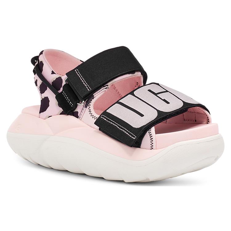 UGG LA Cloud Collection Cow Split Leather Fashion Sandal Women's Bright Pink 1126951-PPBK