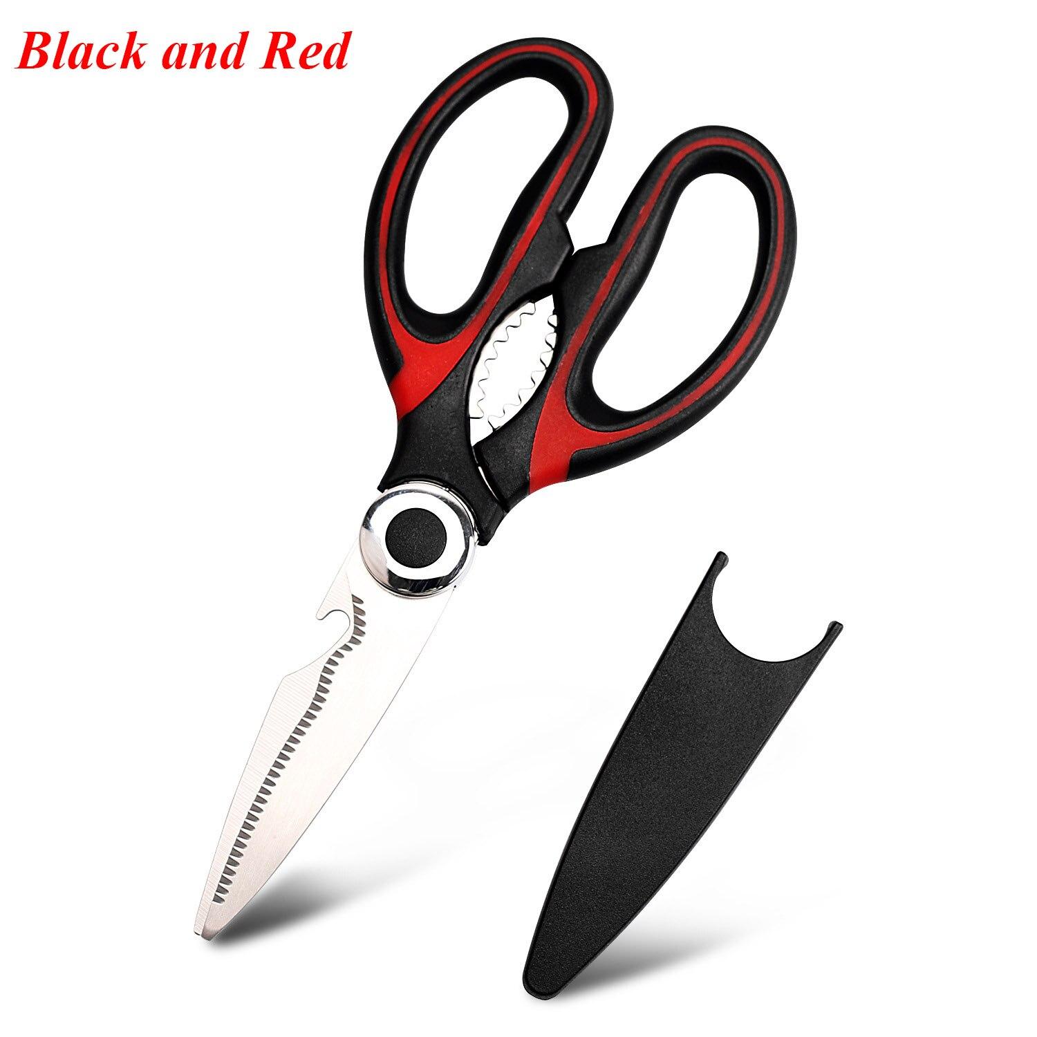 

Кухонные ножницы из нержавеющей стали, многофункциональные ножницы, ножницы для курицы, кости, птицы, рыбы, овощей, ножницы, открывалка для бутылок 2