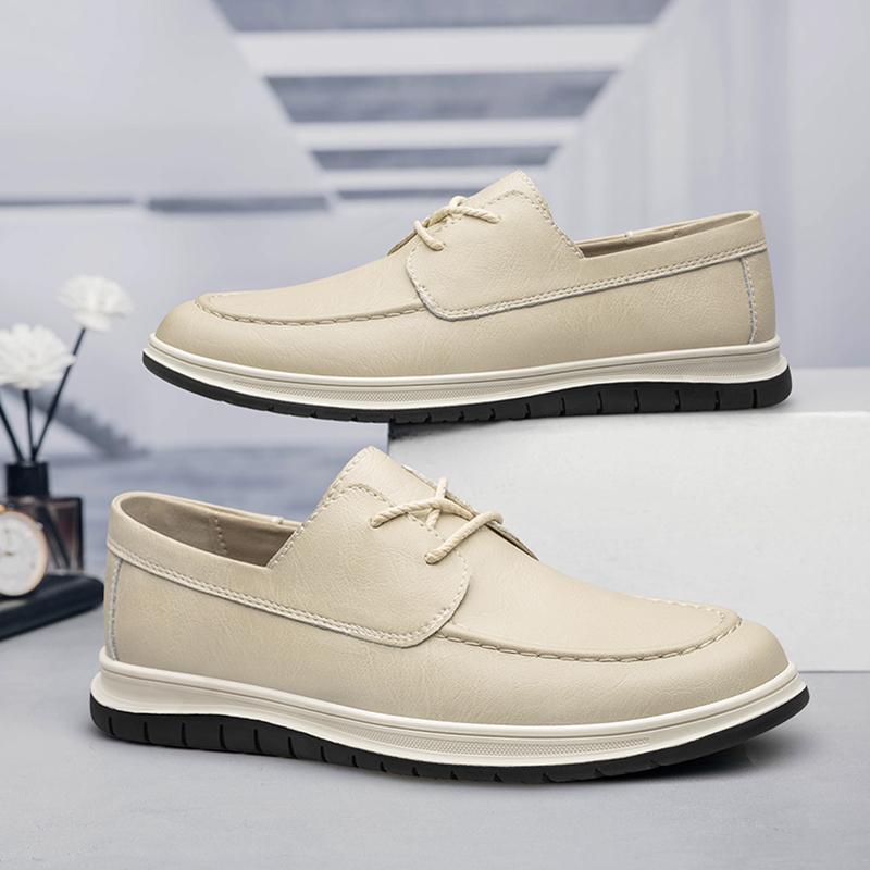 Fashion 2025 New Designer Men Dress Shoes Fashion Casual Leather Outdoor Wedding Work Shoes Genuine Leather Solid Color Platform Shoes