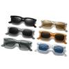  New Square Sunglasses Women Fashion Candy Color Blue Shades UV400 Retro Rivets Men Sun Glasses