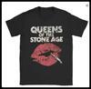 American Street Smoking Cat Men T-Shirt Queens of The Stone Age Retro Printed T-shirt Men's Women's Short Sleeve Crew Neck Tee