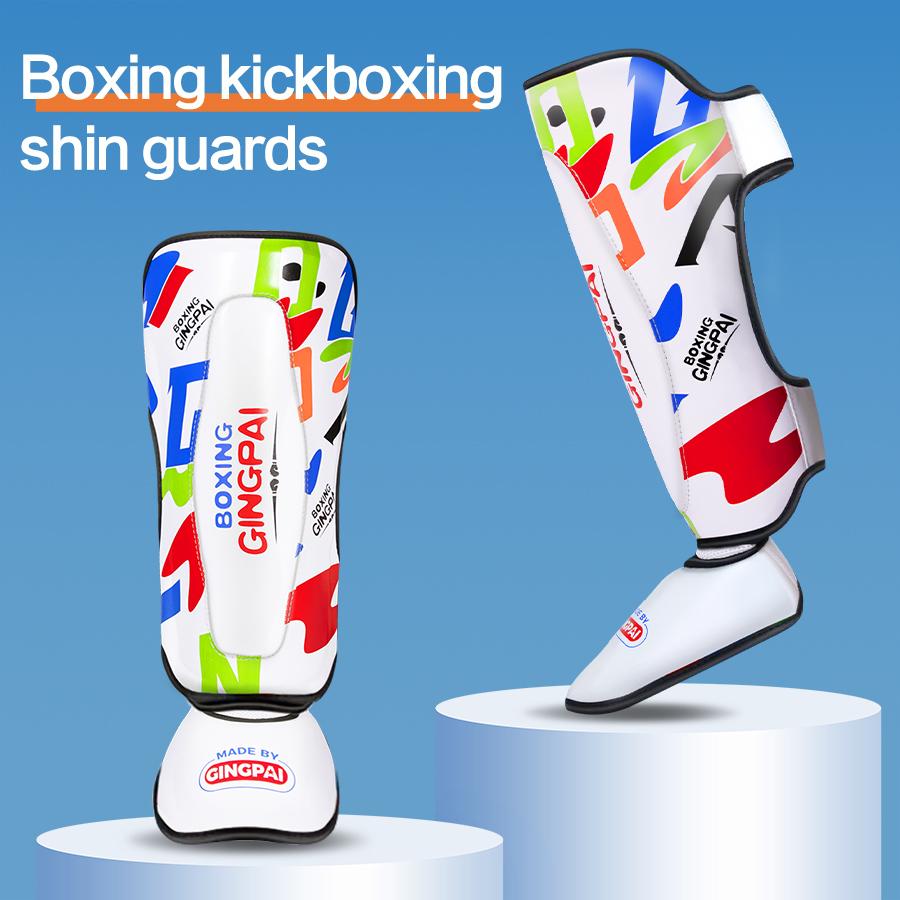 

Gingpai 3-11Y Kids Ankle Ergonomic Support Legs Leggings Boxing Shin Guards Mma Muay Thai Kickboxing Legs Protector Workout Equipment S