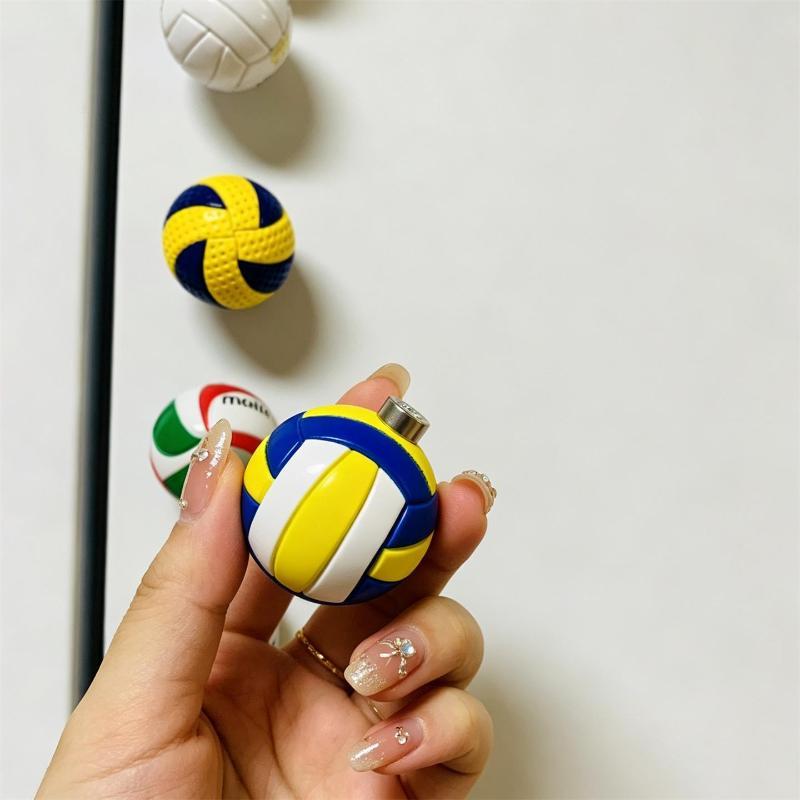Creative Soccer 3D Fridge Magnet Realistic Football Pattern Souvenir Home Refrigerator Decor for Party Favor