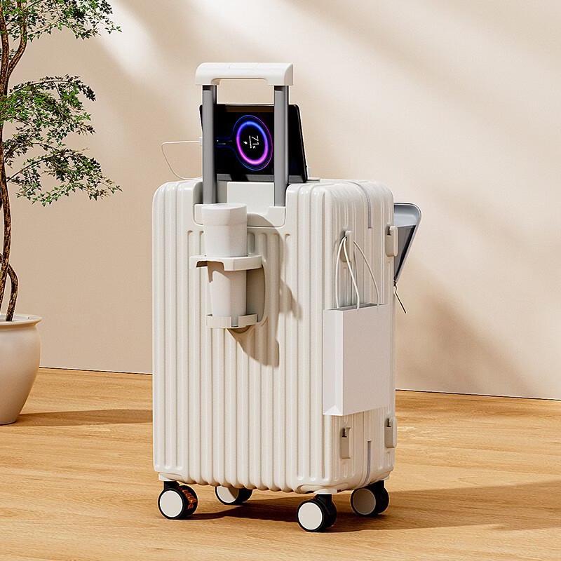 JOURHEY SHI Wide-Handle Front-Opening Hardside Luggage
