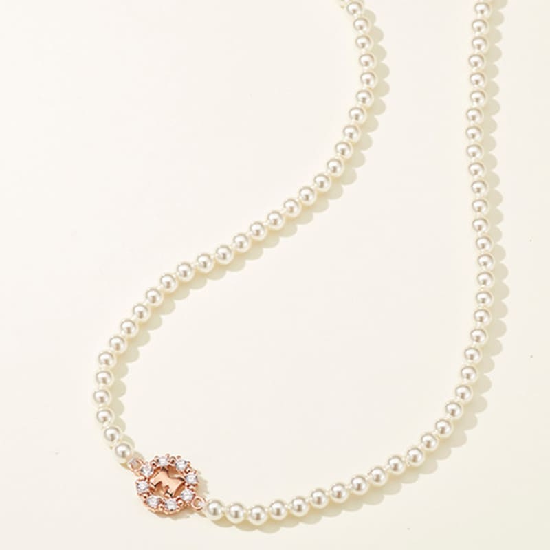 METROCITY JEWELRY M Basic Sterling Silver Rose Necklace A231SN9101RPH