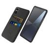 For Sony Xperia 10 VII Deksel Stoff+Hard PC Telefondeksel med Doble Kortspor