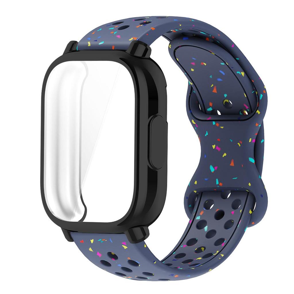 Řemínek+Pouzdro Pro Xiaomi Redmi Watch 5 active 5 Lite Ochranný Kryt Celý Displej TPU Měkký Kryt a Silikonový Prodyšný Sportovní Pásek