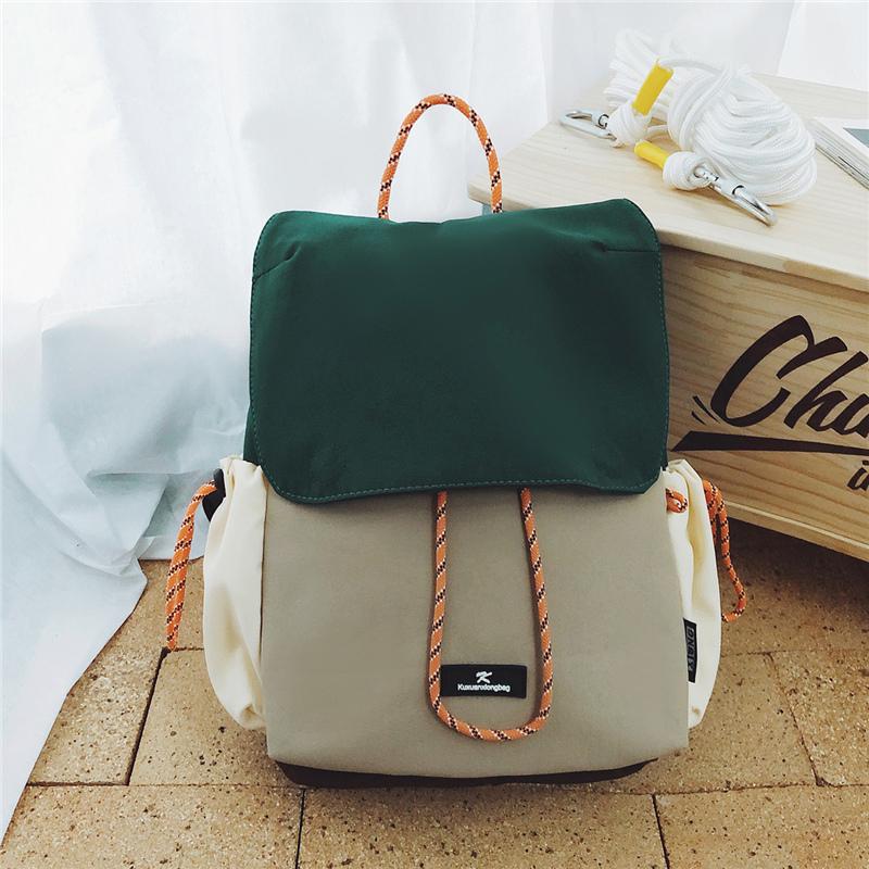 Compact Drawstring Backpack for Women and Men Lightweight Nylon Outdoor Travel Bag