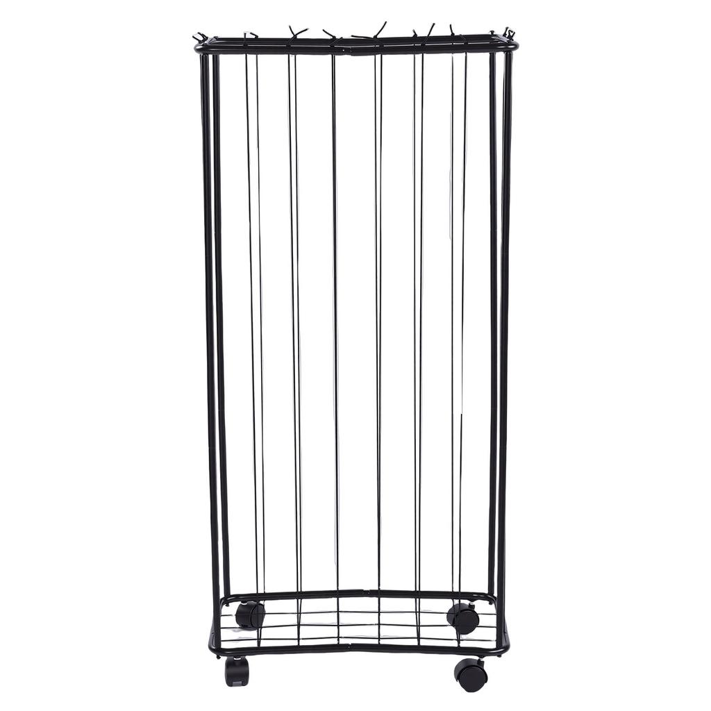 Garage Storage Rack Carbon Steel Large Capacity Rolling Sports Storage Cart with Wheels for Basket Foot