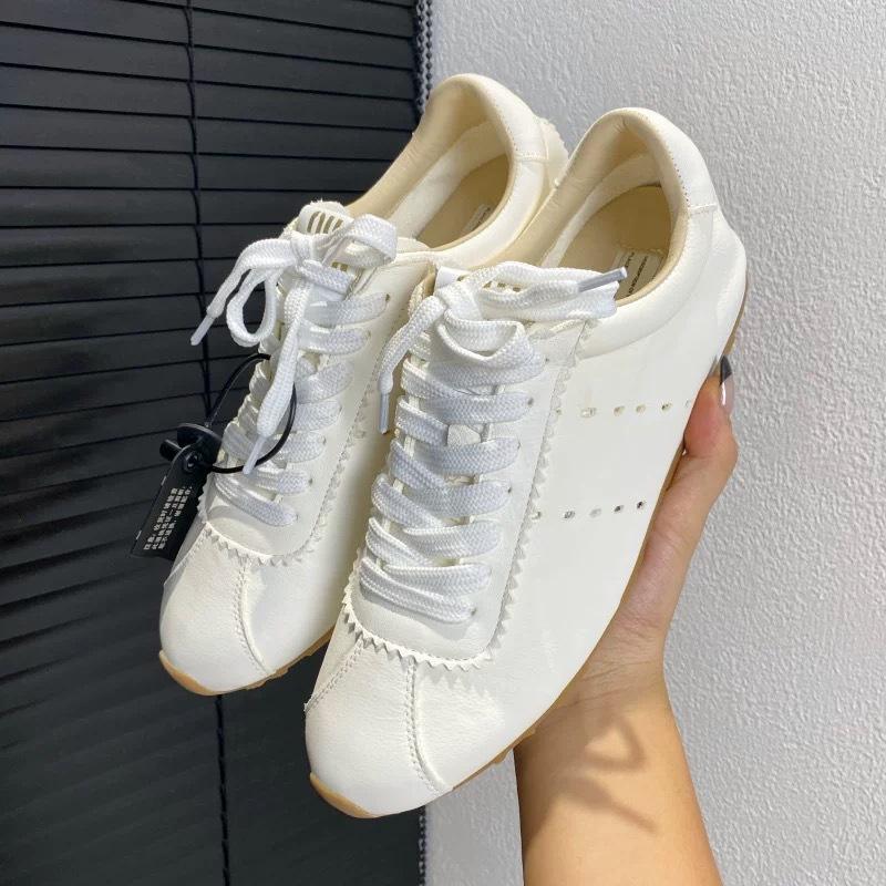 

Винтажные Amu miu home туфли Форрест Гамп повседневная спортивная обувь круглый носок шнуровка плоская подошва легкие и удобные туфли Dexun женская обувь 40