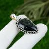 925 Sterling Silver Natural Kambaba Jasper Handmade Birthday Boho Bezel Pendant