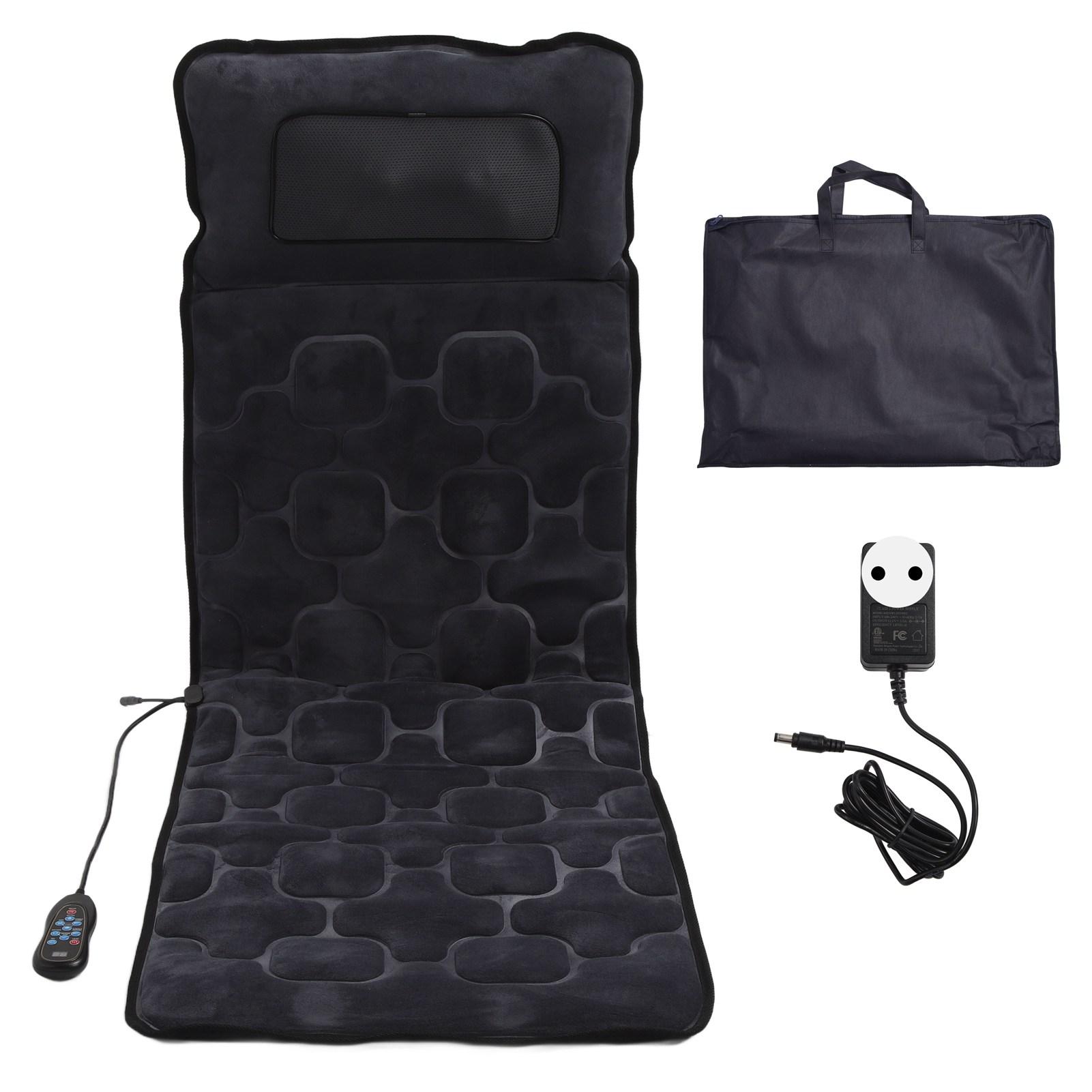 

Электрический массажный коврик для тела, время нагрева, 9 режимов массажа, 20 головок, коврик для массажа всего тела для сидения