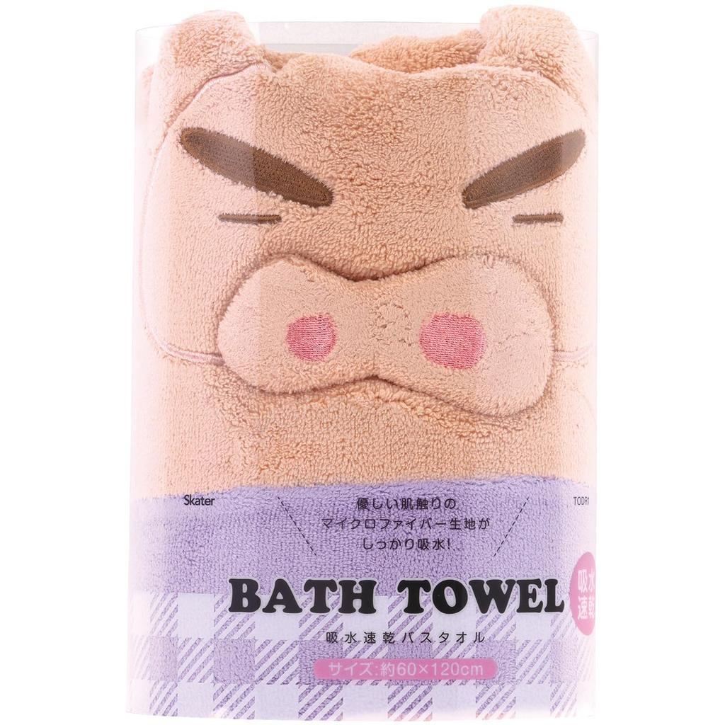 Skater Absorbent and Bath Towel Crayon Buriburizaemon Microfiber Fabric TODR1 Quick-Drying Shin-chan