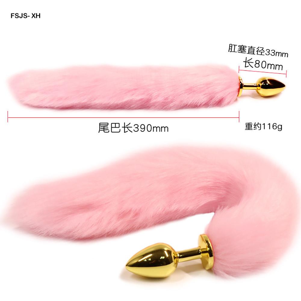 Fox Tail Butt Plug SM Bondage Toy, Anal Plug With Furry Tail, Couple Role Play Training Intimate Toy, Adult Erotic Sex Product