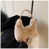 Premium Plush Bag Women's Autumn and Winter Fashion Shoulder Messenger Bag Mao Mao Portable Dumpling Bag