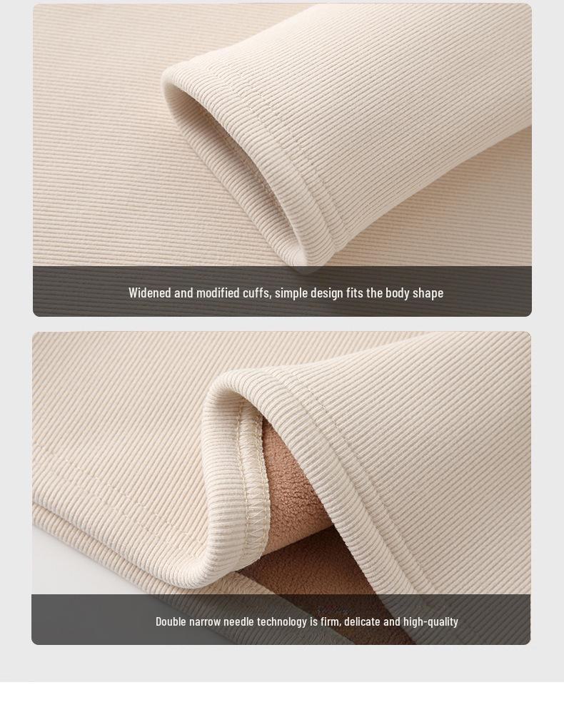 H331 Women's Slim Fit Knitted Half Turtleneck Sweater - Plus Velvet, Warm Long Sleeve Top for Autumn and Winter