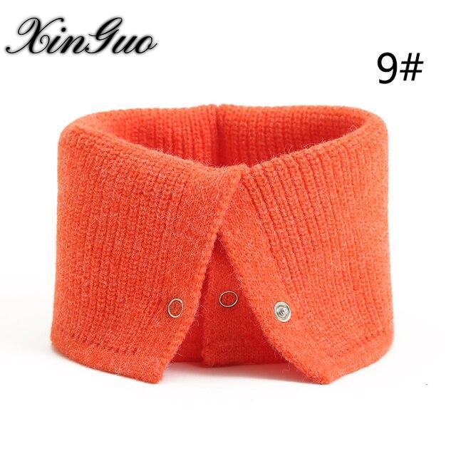 Winter Scarf Fashion Lady Neck Snood Unisex Wraps Women Geometric Warm Female Fur Solid Bufanda