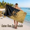 Anderlecht FC logo Design Beach Towel Custom Text Large Towel for Beach Vacation