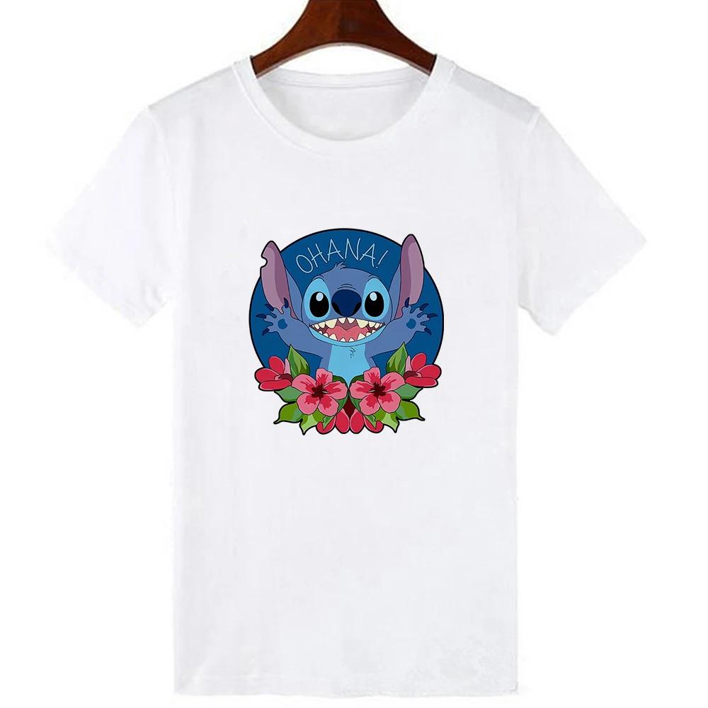 Funny Stitch Maleficent Print Creative T-shirt Summer Short Sleeves Popular Clothes T Shirt Unisex