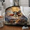 1PC Divine Battle Blanket, Soft Warm All-Season Throw for Sofa, Bed, Car, Office, Vibrant Colorful Design, Durable & Cozy Gift for Home Decor, Cozy Ho