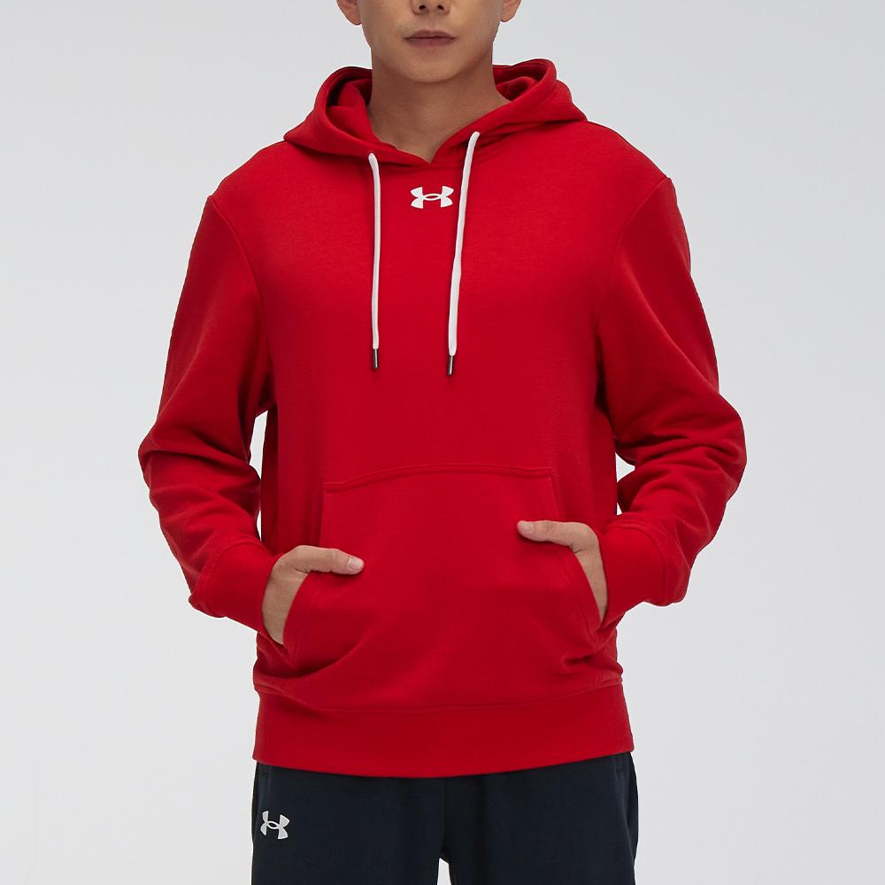 Under Armour Training Knit Hooded Sweatshirt Men Sweatshirts Red 21600303-600