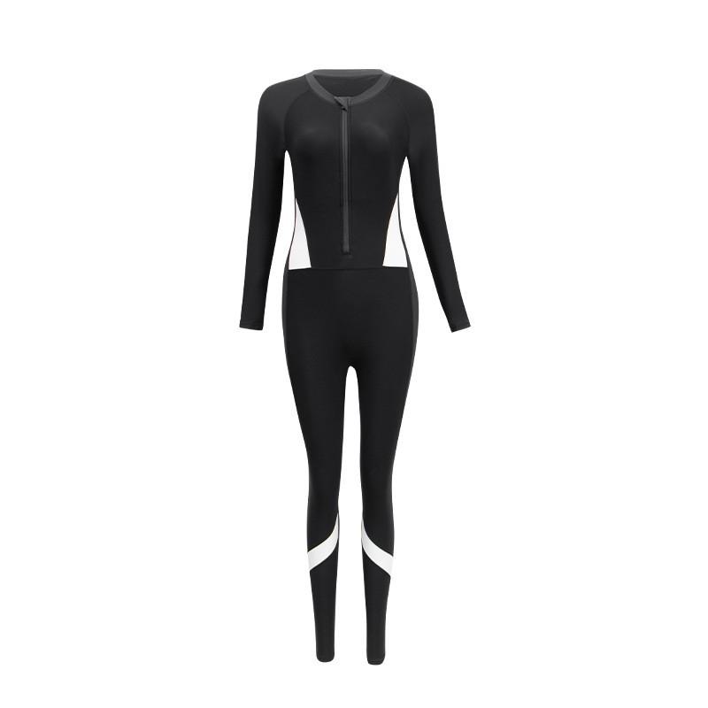 Plus Size Women Full Coverage Long Sleeve Body Swimsuit UV Protection Quick Dry Rash Guard Swimming Surfing Snorkeling