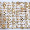 10Pcs Lady freshwater pearl ring with zircon opening that can be adjusted. Retro pearl ring.