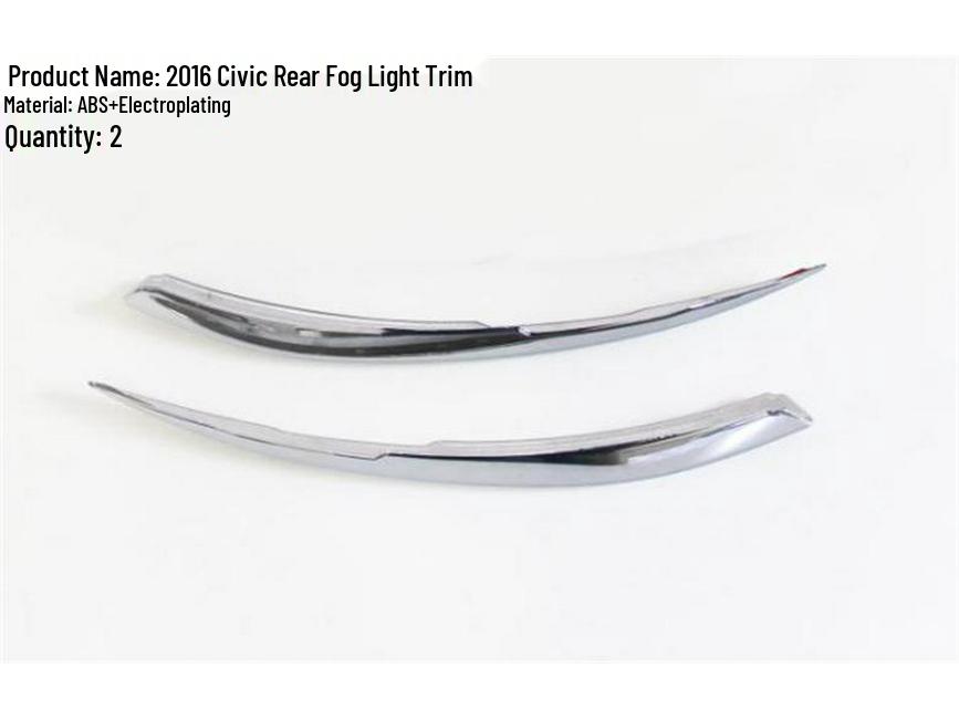 16-piece Set for 10th Gen Honda Civic: Taillight Covers, Front & Rear Fog Light Frames