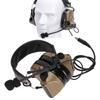 Noise Reduction Ear Muffs 7.1mm Plug Hunting Headset with Detachable Mic for   UV9R UV9R PLUS UVXR BF9700(Black )