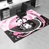 1pc My Melody and Kuromi Cute Cartoon Character Office Desk Mat Under Chair Rug Gift Universal Anti-Slip Floor Mat for Home Decorative Carpe