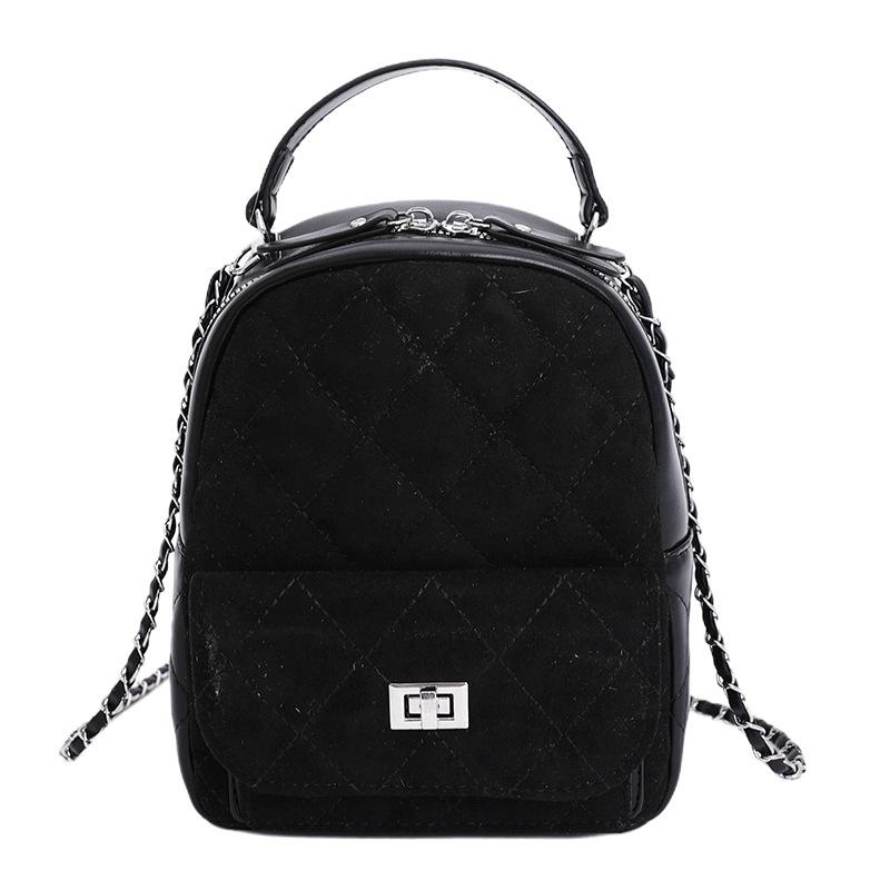 

Ромбовидная ретро маленькая сумка женская новая модная цепочка рюкзак осень и зима текстура мини школьная сумка