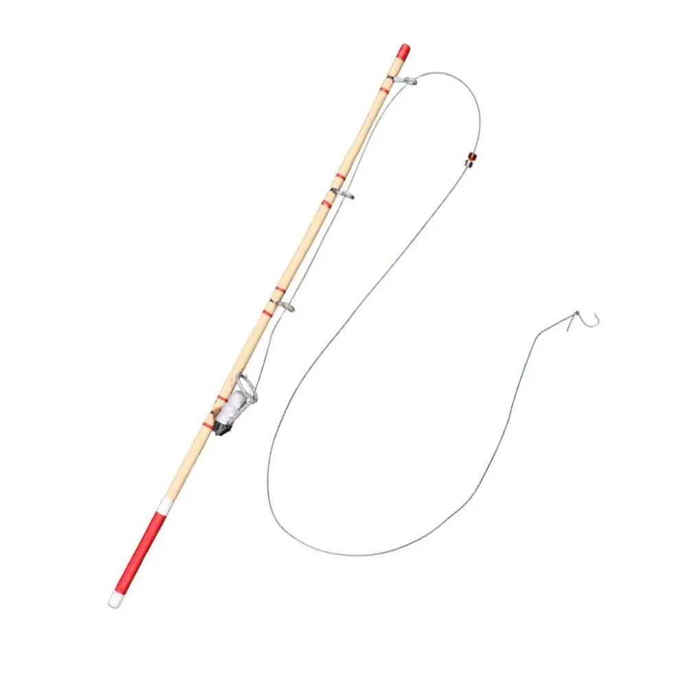 17.5cm Mini Fishing Rod Dollhouse Accessory Trendy Decorative Fishing Tool for Miniature Enthusiasts And Collectors