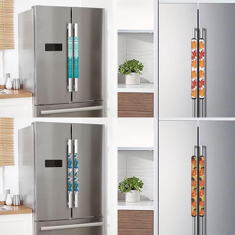 Dustproof Handle Covers for Doors, Fridges, Ovens & Kitchen Appliances - Custom Patterns Available