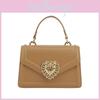 2024 New Fashion Retro Women's Cross-border Shoulder Chain Bag High-quality Pu Love Heart Handbag