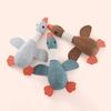Linen Bird Dog Toy Wild Goose Squeaky Dog Chew Toy Interactive Stuffed Puppy Teething Toy for Dogs Cats Teeth Cleaning Hunting Instinct