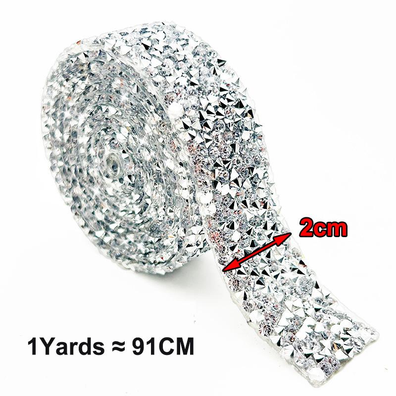Selbstklebender Kristall Strass Aufkleber Diamantband DIY Aufkleber Strasssteine für Kunsthandwerk DIY Auto Handy Kleid Schuhe Deko