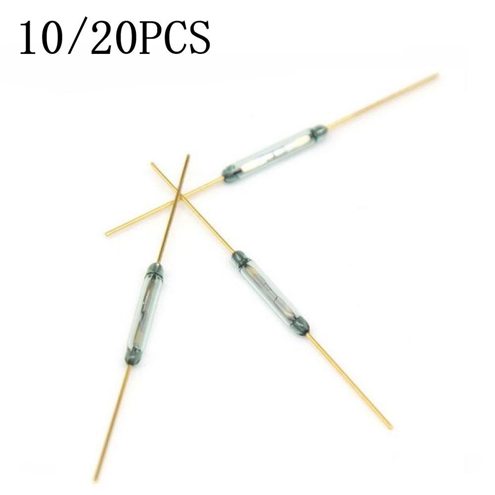 -60℃~+155℃ Reed Switch 100VDC/VAC 14*2mm Gold Foot-green Tube