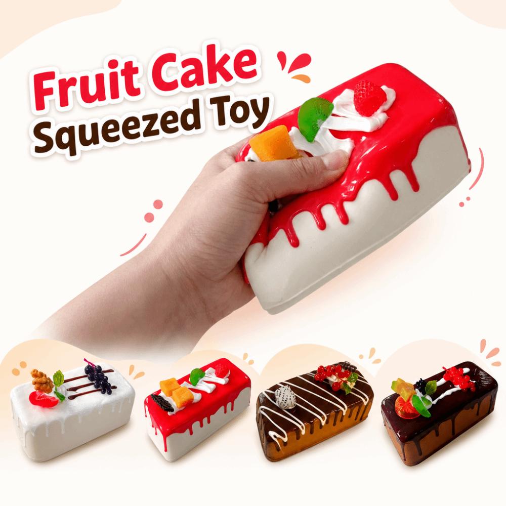 Creative Fruit Cake Squeezed Toy Super Soft Comfortable Simulation Bread Squishy Toy Handmade Funny Slow Rebound Fidget Toy