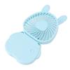 Portable Neck Hanging Fan Foldable USB Rechargeable Mini Handheld Cute Bunny Desk Fan With Lanyard For Office Outdoor White