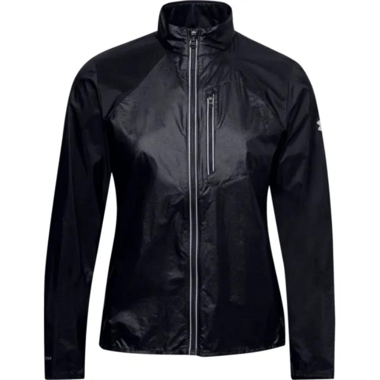 Under Armour Hooded Zip-Up Casual Jacket Women Outerwear Black 1350958-001