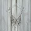 Rhinestone Tassel Body Chain Bikini Halter Bra - European & American Beachwear for Women