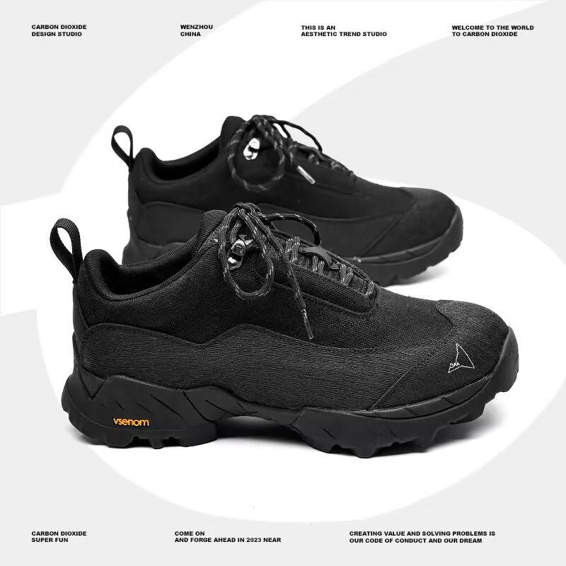 

2025 Autumn/Winter Men s Height-Boosting Breathable Canvas Hiking Shoes, Non-Slip for Outdoor Sports 38 Women s чёрный