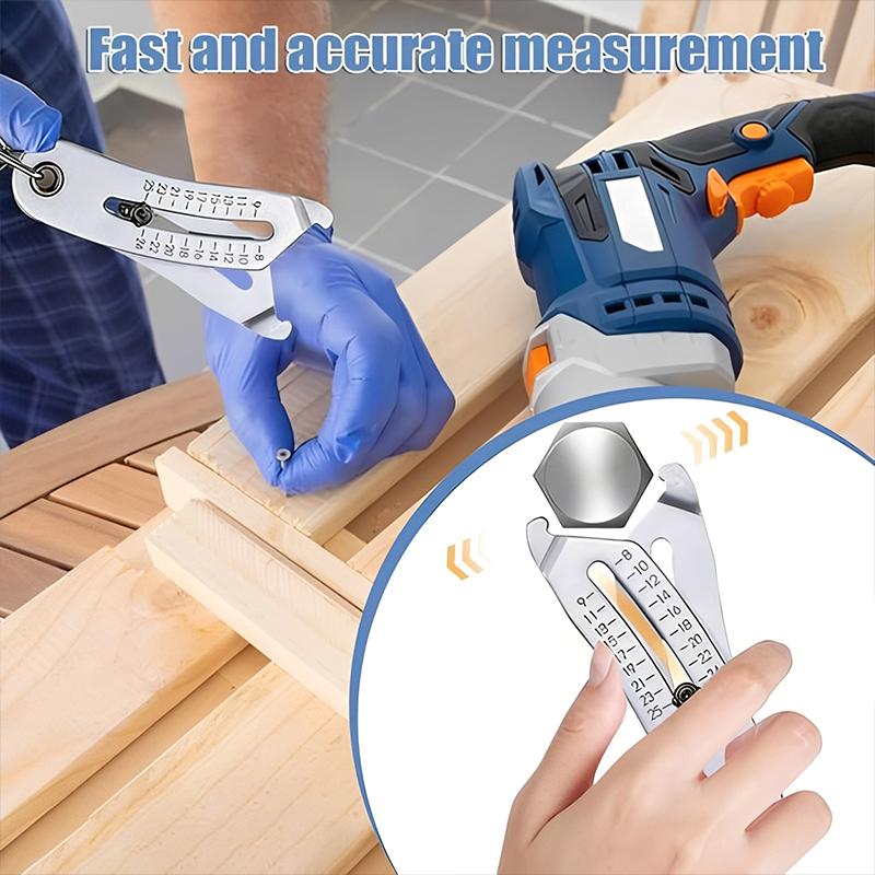 Portable Precision Thread Size Inspection Tool With Keychain Gauge Measuring Instrument For Easy Carrying And Quick Detection