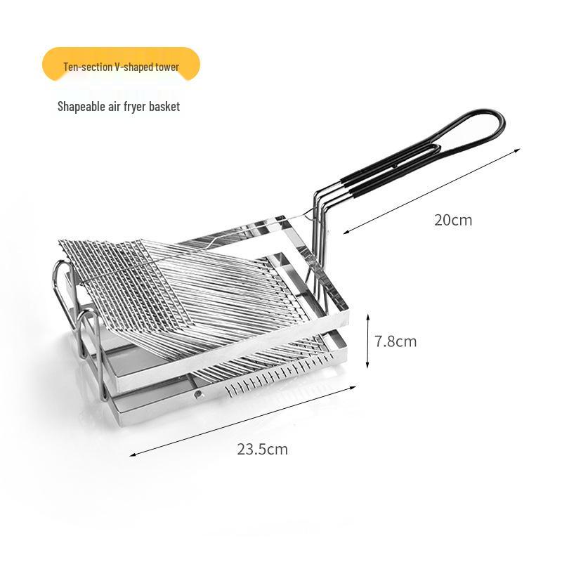 304 Stainless Steel V-Shaped Taco Holder for 2 or 3 Tortillas
