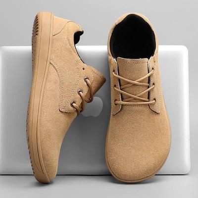 Übergröße Herren Barfußschuhe für breite Füße mit Gummisohle und weichem Obermaterial