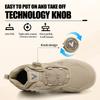 Rotating button Men's safety boots Work Shoes Puncture-Proof Steel toe shoes Non-slip Protection Shoes High top Security Boots